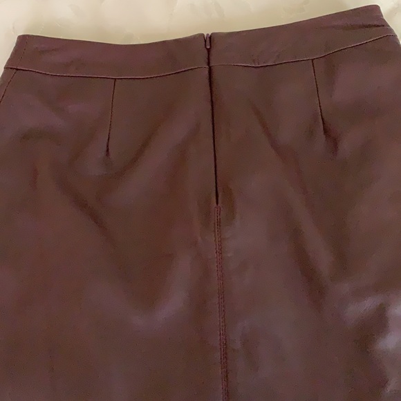 New with tags brown leather skirt - Picture 4 of 10